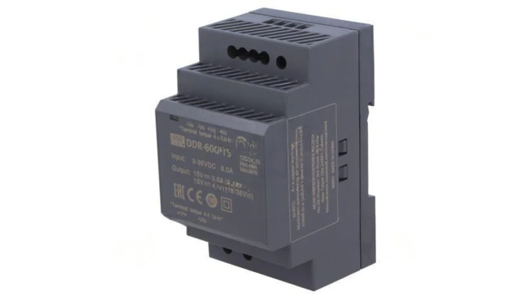 Przetwornica DC/DC 60W 9-36VDC 15VDC Iwyj 4A DDR DDR-60G-15