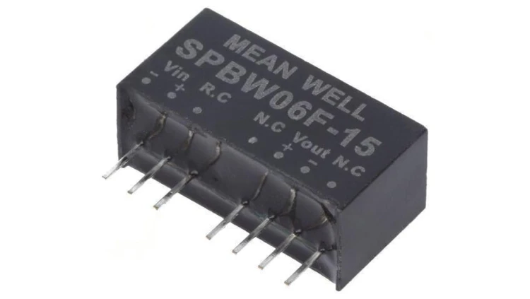 Przetwornica DC/DC 6W 9-36VDC 15VDC Iwyj 0-400mA SPBW06F-15