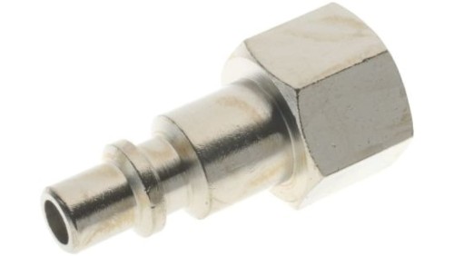 Adapter gwintowany prosty gwint – rura RS PRO 1/2 in Female rodzaj Żeński Gwintowany, rura Mosiądz niklowany 1/2in