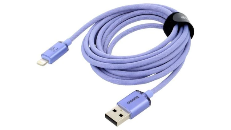 Kabel USB 2.0 Apple Lightning wtyk - USB A wtyk 2m fioletowy CAJY000105