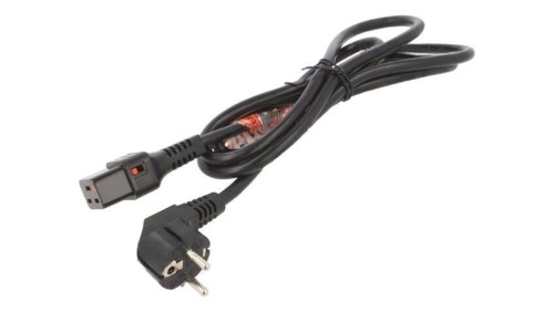 SCHAFFNER-813616 Kabel CEE 7/7 (E/F) wtyk kątowy, IEC C19 żeński 2m 16A