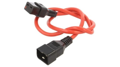 SCHAFFNER-820135 Kabel IEC C19 żeński, IEC C20 męski 1m z blokadą IEC LOCK