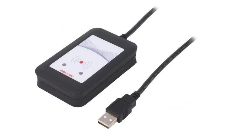 T4DT-FB2BEL Czytnik RFID 4,3÷5,5V USB antena Zasięg: 100mm 88x56x18,5mm