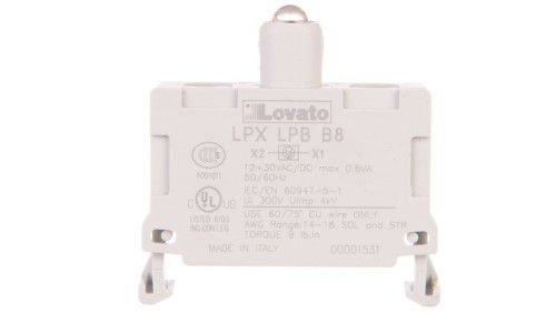 Oprawka z LED biała 12-30V AC/DC LPXLPBB8
