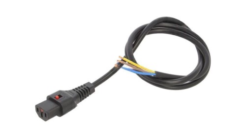 SCHAFFNER-820127 Kabel IEC C13 żeński 1m z blokadą IEC LOCK