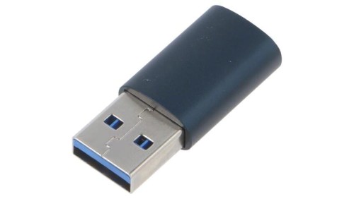 Adapter USB 3.1 USB A wtyk - USB C gniazdo stop aluminium ZJJQ000103