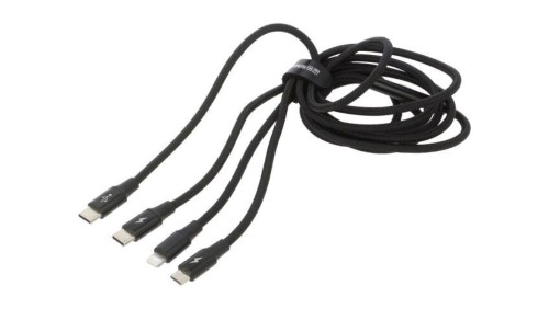 Kabel High Speed, USB 2.0 1,5m czarny tekstylny 20W CAMLT-SC01