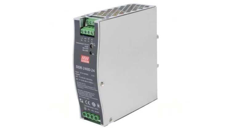 Przetwornica DC/DC 240W 67, 2-154VDC 24VDC Iwyj 10A DDR-240D-24