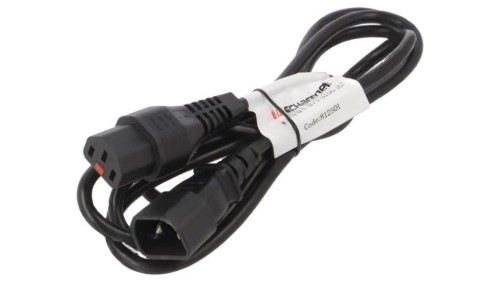 SCHAFFNER-812501 Kabel IEC C13 żeński, IEC C14 męski 1,83m z blokadą IEC LOCK