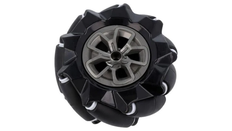 DF-FIT0768 Koło prawe czarny przykręcany Ø: 97mm Pokrycie: guma W: 44,9mm