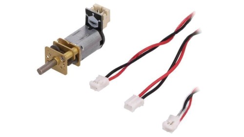 DF-FIT0467 Silnik: DC z przekładnią 1÷6VDC 100mA Oś: nacięcie D