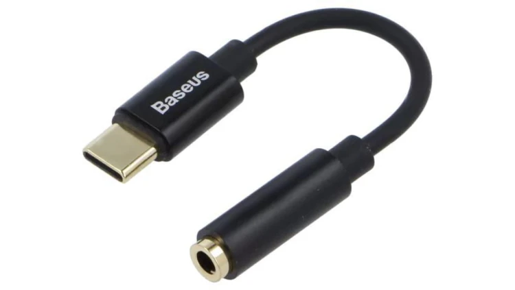 Kabel Jack 3,5mm gniazdo - USB C wtyk 0,05m L54