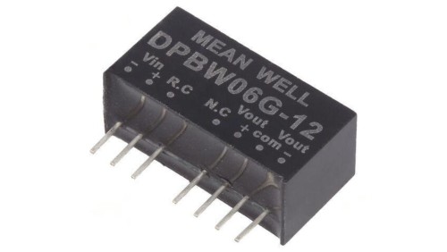 Przetwornica DC/DC 6W 18-75VDC 12VDC Uwyj2 -12VDC DPBW06G-12
