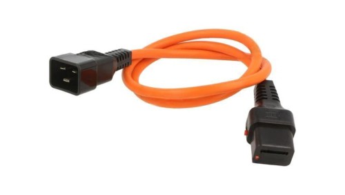 SCHAFFNER-820134 Kabel IEC C19 żeński, IEC C20 męski 1m z blokadą IEC LOCK