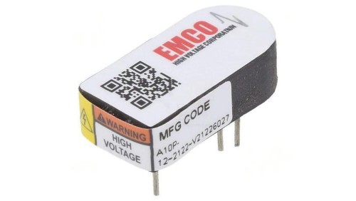 Przetwornica DC/DC 1W 12VDC / 0-1kVDC 1mA THT A10P-12