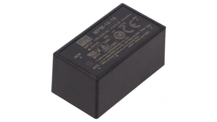 Przetwornica AC/DC 10W 80-264VAC 15VDC Iwyj 670mA OUT 1 MPM-10-15