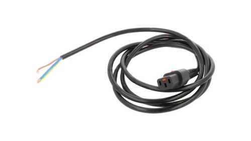 SCHAFFNER-813423 Kabel IEC C13 żeński 2m z blokadą IEC LOCK