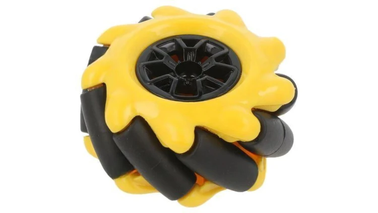 DF-FIT0662-1 Koło żółto-czarny Oś: śruba przykręcany Ø: 48mm Pokrycie: guma