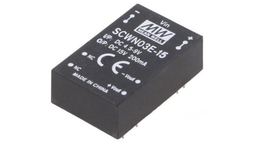 Przetwornica DC/DC 3W 4, 5-9VDC 15VDC Iwyj 200mA SCWN03E-15