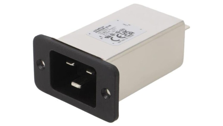 FN9222R-20-06 Złącze: zasilające AC gniazdo męskie Iznam: 20A 400uH
