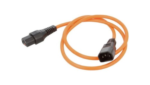 SCHAFFNER-816473 Kabel IEC C13 żeński, IEC C14 męski 1m z blokadą IEC LOCK