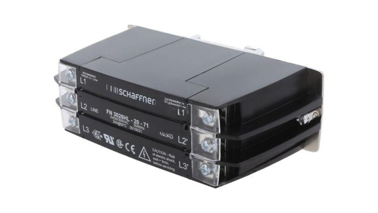 FN3026HL-20-71 Filtr przeciwzakłóceniowy trójfazowy 520VAC na szynę DIN