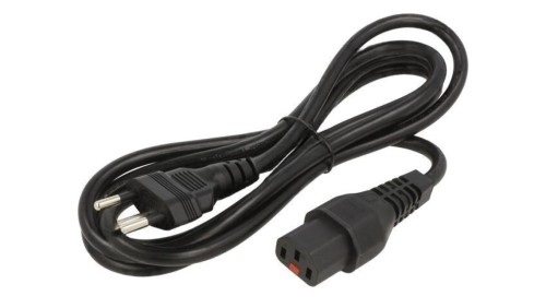 SCHAFFNER-812596 Kabel IEC C13 żeński, SEV-1011 (J) wtyk 2m z blokadą IEC LOCK