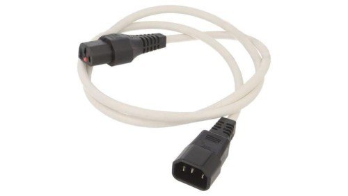 SCHAFFNER-820076 Kabel IEC C13 żeński, IEC C14 męski 1m z blokadą IEC LOCK