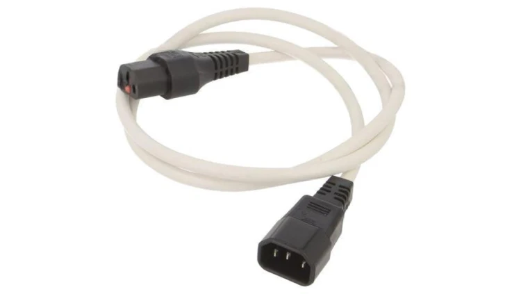 SCHAFFNER-820076 Kabel IEC C13 żeński, IEC C14 męski 1m z blokadą IEC LOCK