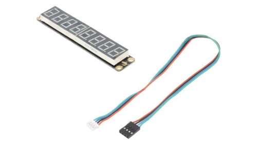 DF-DFR0646-G Wyświetlacz: LED Il.zn: 8 zielony 117x22mm 5VDC