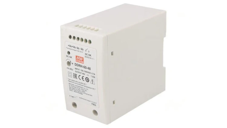 Przetwornica DC/DC 60W 150-1500VDC 48VDC DDRH-60 DDRH-60-48