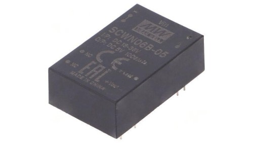 Przetwornica DC/DC 6W 18-36VDC 5VDC Iwyj 1000mA SCWN06B-05