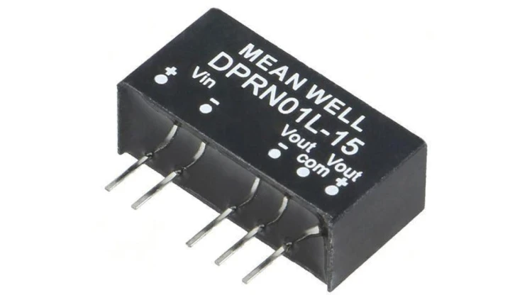 Przetwornica DC/DC 1W 4, 75-5, 5VDC 15VDC SIP6 THT DPRN01L-15