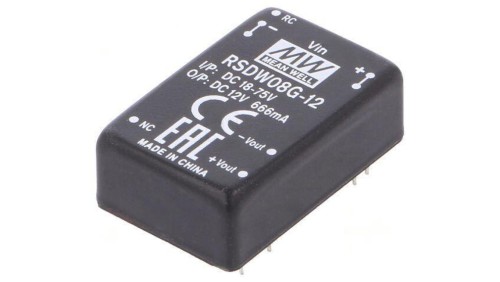 Przetwornica DC/DC 8W 18-75VDC 12VDC Iwyj 0-666mA RSDW08G-12