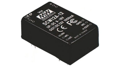 Przetwornica DC/DC 12W 36-72VDC 12VDC Iwyj 1000mA SCW12C-12