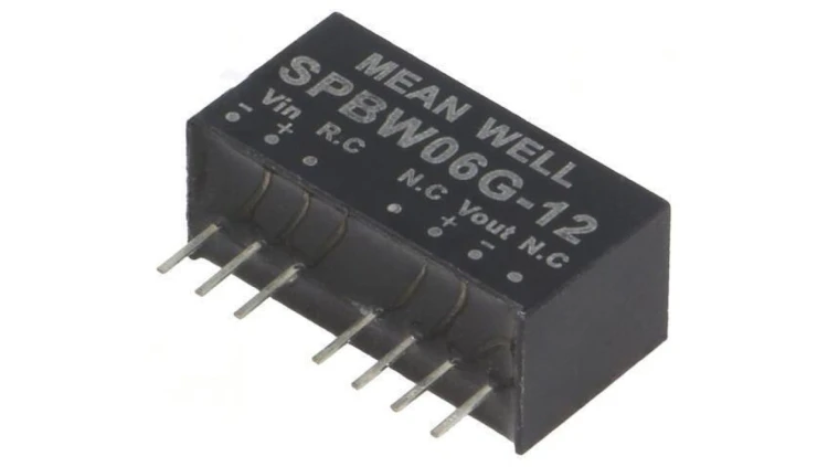 Przetwornica DC/DC 6W 18-75VDC 12VDC Iwyj 0-500mA SPBW06G-12