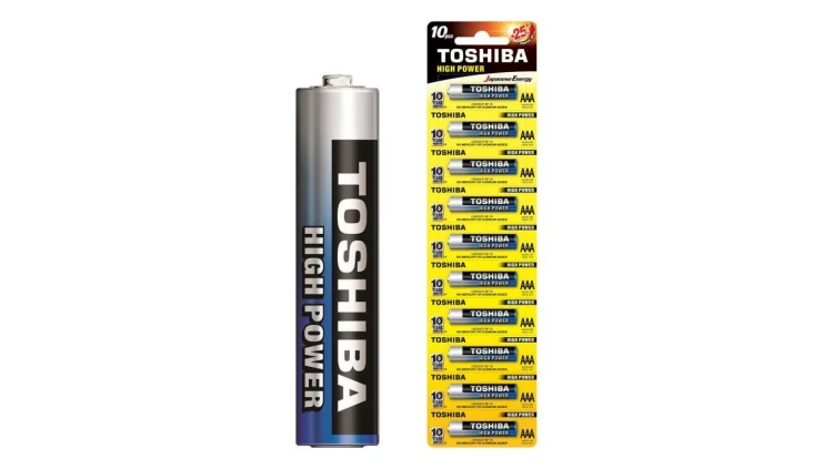 Baterie Alkaliczne TOSHIBA HIGH POWER LR03 AAA 1,5V STICKER 10szt
