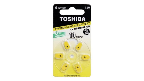 Baterie Cynkowo-Powietrzne Specjalistyczne TOSHIBA PR536 1,4V Blister 6szt
