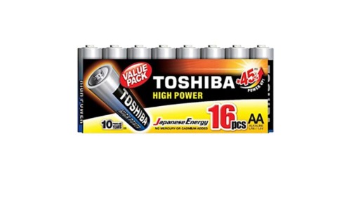 Baterie Alkaliczne TOSHIBA HIGH POWER LR6 AA 1,5V PACK 16szt