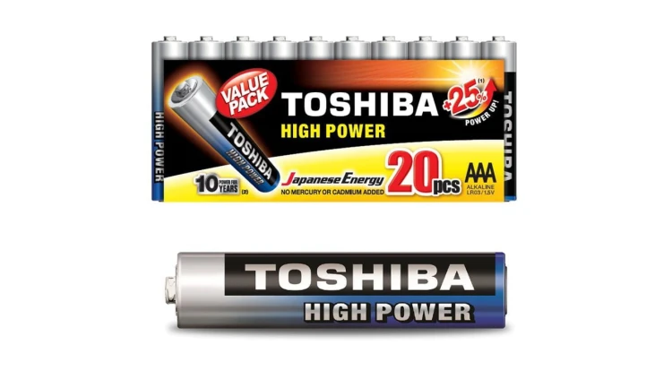 Baterie Alkaliczne TOSHIBA HIGH POWER LR03 AAA 1,5V PACK 20szt