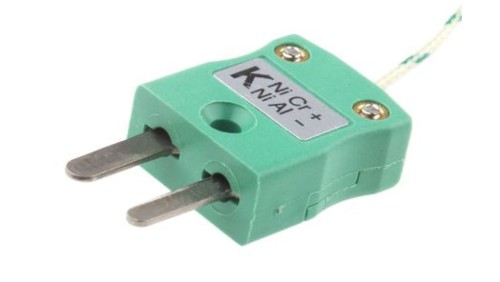 Termopara typ K do +350C 2m kabel 2m, Włókno szklane IEC