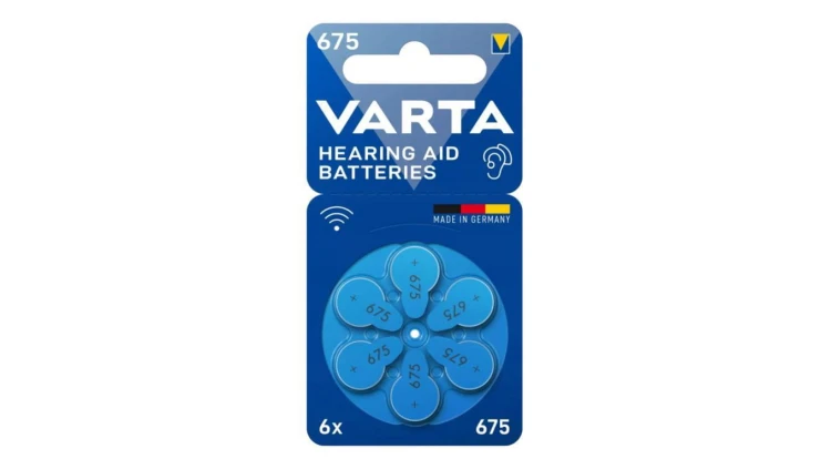 BATERIE DO APARATU SŁUCHOWEGO VARTA Typ 675 / PR675 / PR44 6szt