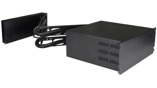 Obudowa RACK Security 4U/400mm/48linii/17Ah dwupoziomowa, płyta montażowa 155x278mm, miejsce na akumulator 7-17 Ah/12V ARAD-S4