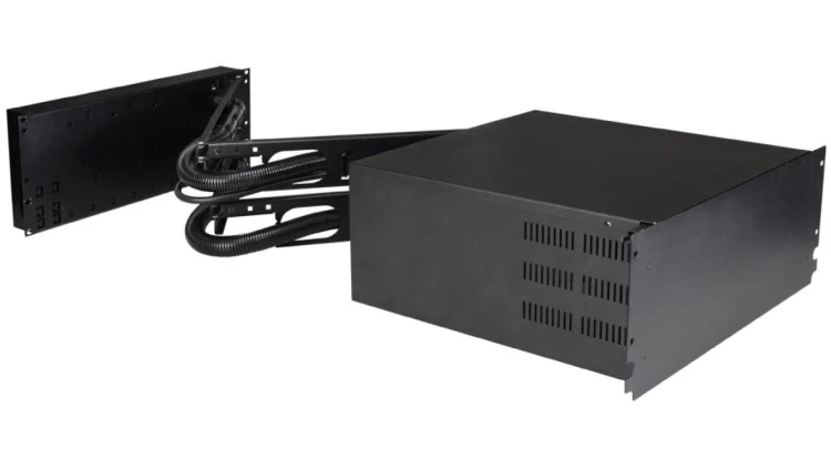 Obudowa RACK Security 4U/400mm/48linii/17Ah dwupoziomowa, płyta montażowa 155x278mm, miejsce na akumulator 7-17 Ah/12V ARAD-S4