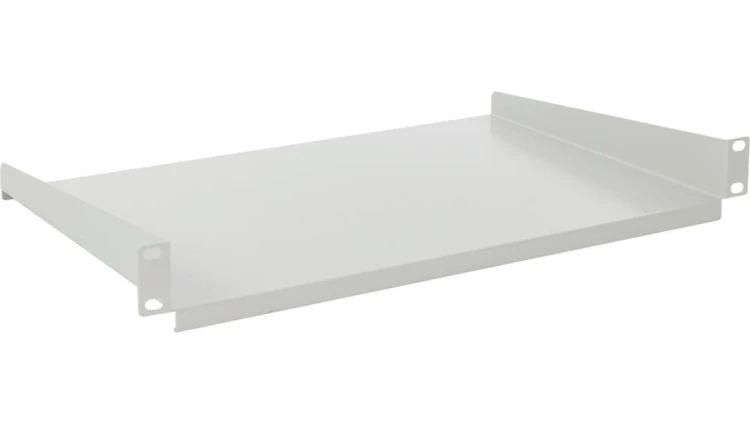 Półka doczołowa 1U uniwersalna, 440×300 do szaf RACK 19” szara RAPD1-G 1U