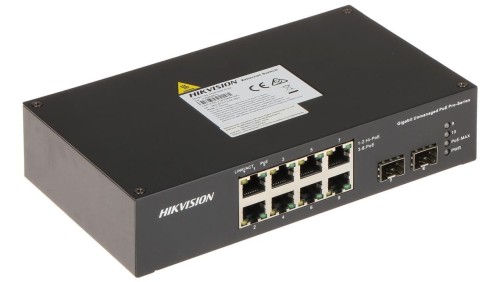 SWITCH POE DS-3T0510HP-E/HS 8-PORTOWY SFP Hikvision
