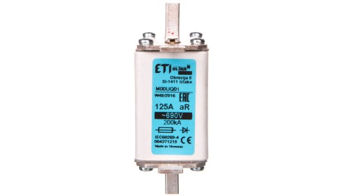 Wkładka bezpiecznikowa NH00 125A aR 690V 004371215