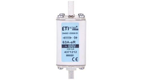 Wkładka bezpiecznikowa NH00 63A aR 690V 004371212