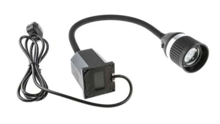 Lampa przemysłowa 3 W, zasięg 520mm Ramię elastyczne Typ G, brytyjskie BS1363, RS PRO