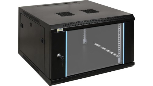 Szafa wisząca RW666 6U 19 czarna spawana 600x368x600mm 70kg